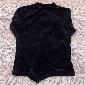 velvet turtleneck